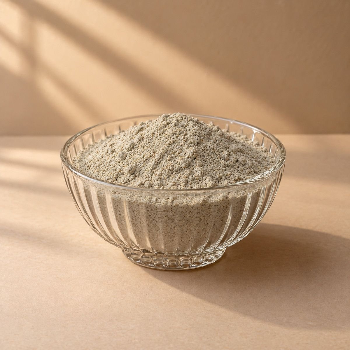 Bajra Flour in a glass bowl