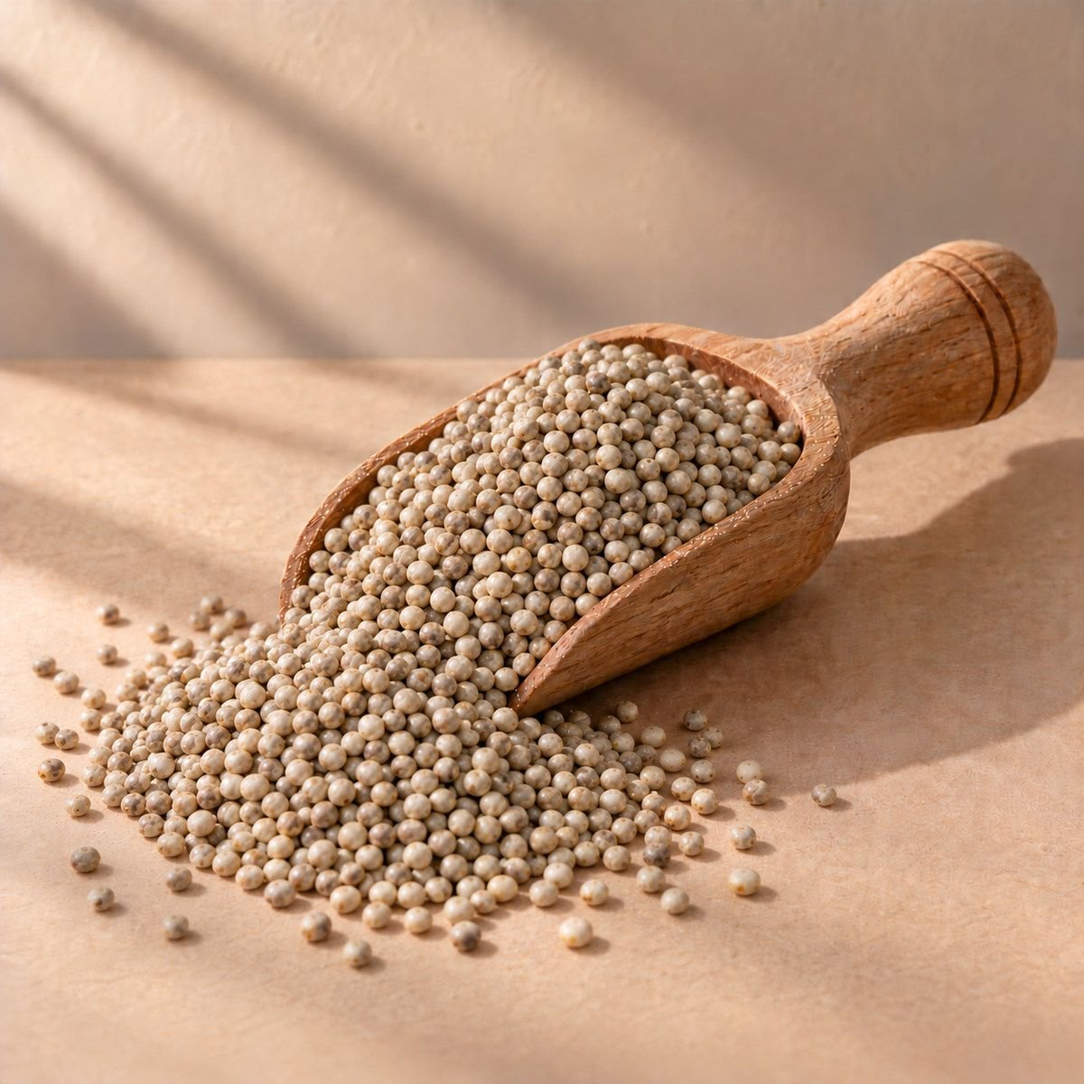 Bajra Millet in a wooden scoop