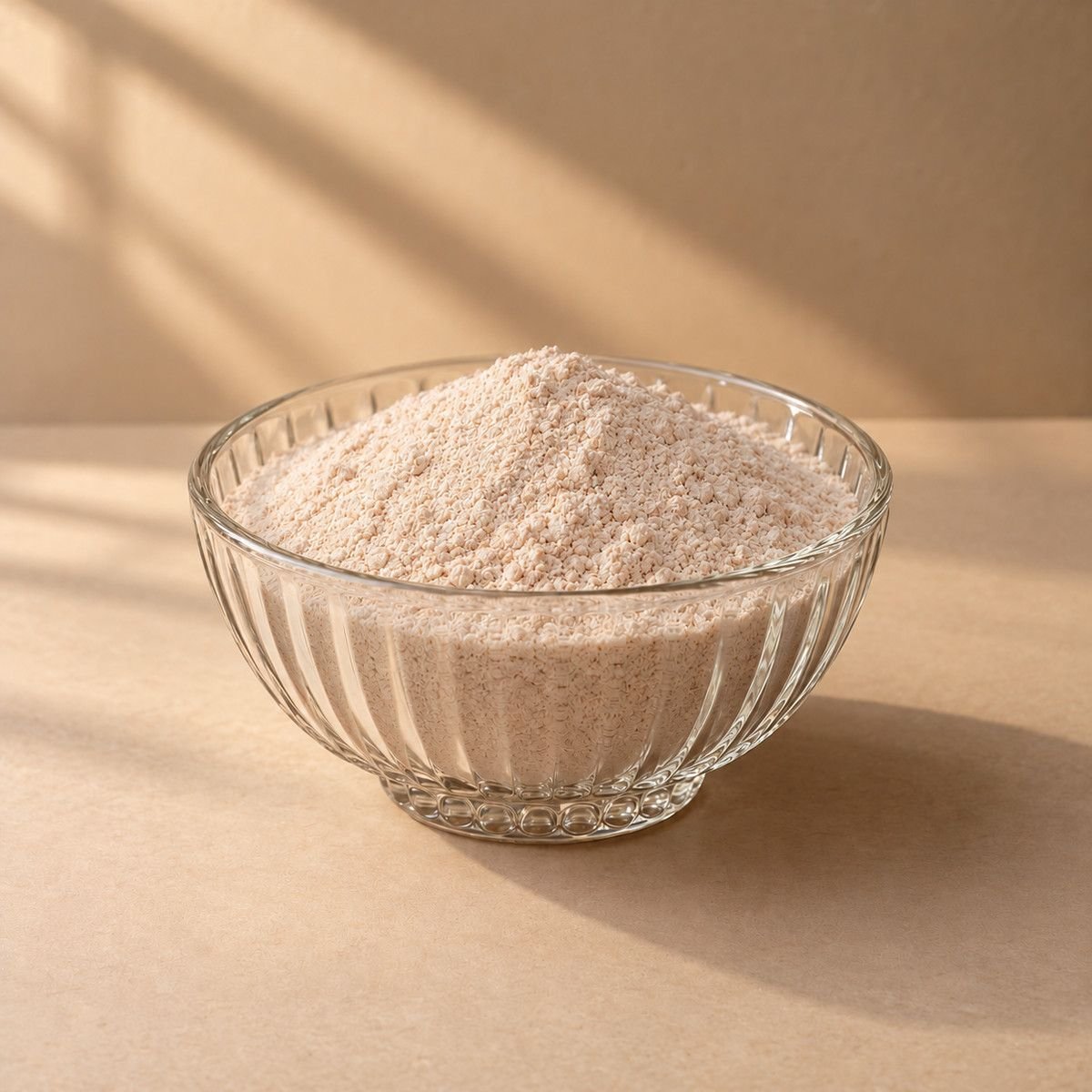 Jowar Flour in a glass bowl